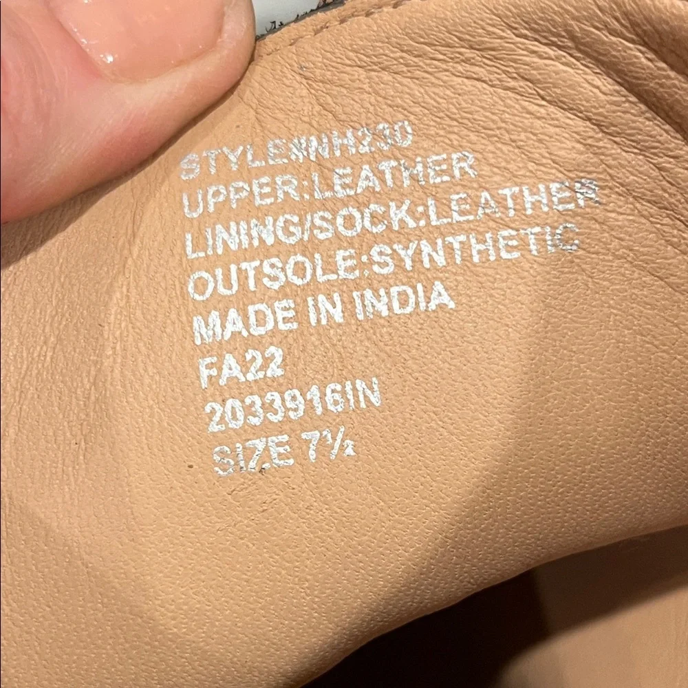 Madewell Black Leather Combat Boots 7.5 - Picture 2 of 9